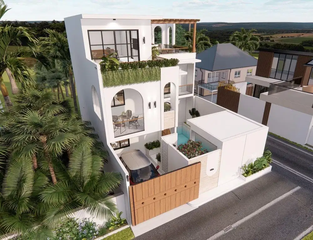 Dijual Villa Modern Mediterania View GWK di Kutuh Bali