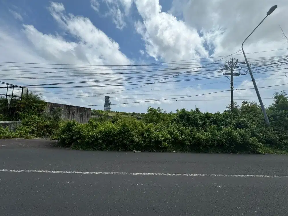 Dijual Tanah Jalan Utama Goa Gong Ungasan View Patung Gwk