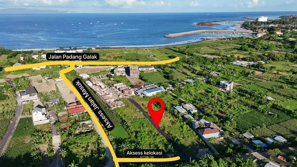 Dijual Tanah Kavling Lokasi Padang Galak Sanur