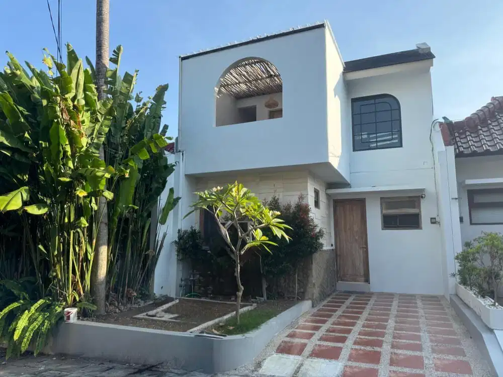 Cepat villa baru style tropical one gate security 24 jam pelataran can