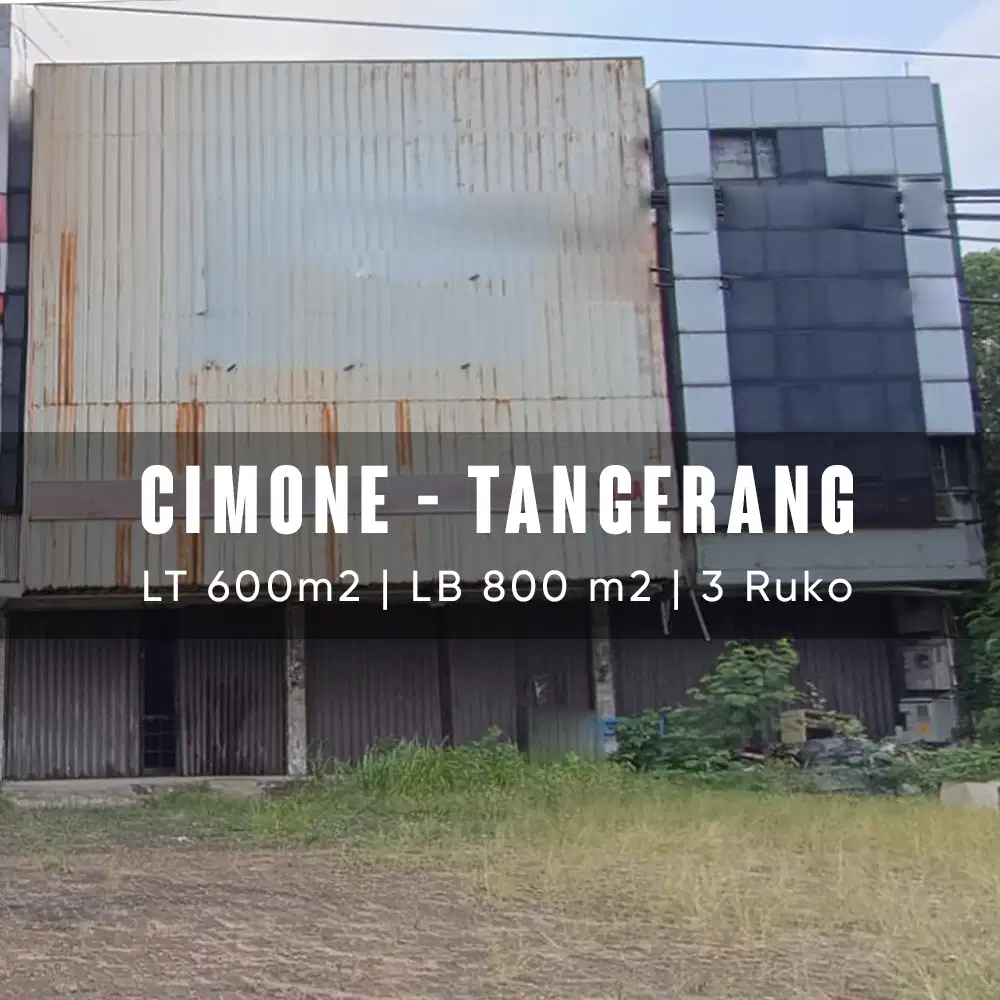 Dijual Ruko Gandeng 6 Di Jl Jend Gatot Subroto Cimone Lok. Strategis
