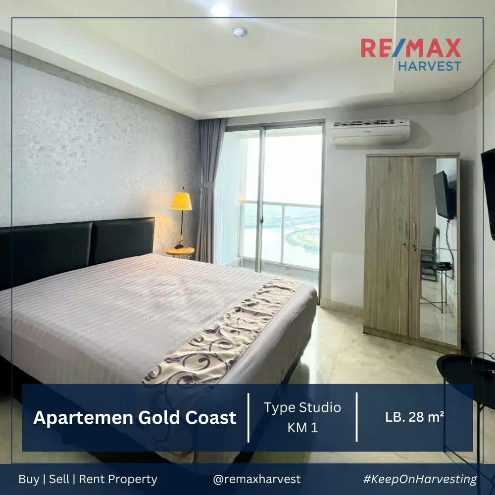 DIJUAL/DISEWA MURAH APARTEMEN GOLD COAST TOWER BAHAMA TYPE STUDIO