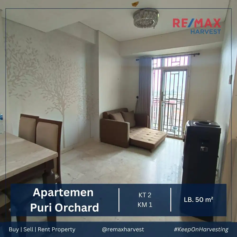 JUAL MURAH APARTEMEN PURI ORCHARD TOWER ORANGE GROOVE 2BR FULL FURNISH