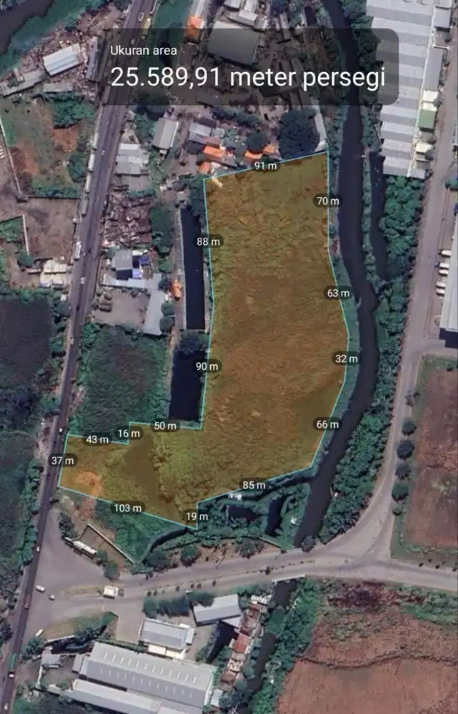 Tanah raya lingkar timur sidoarjo, dekat gudang pabrik perkantoran