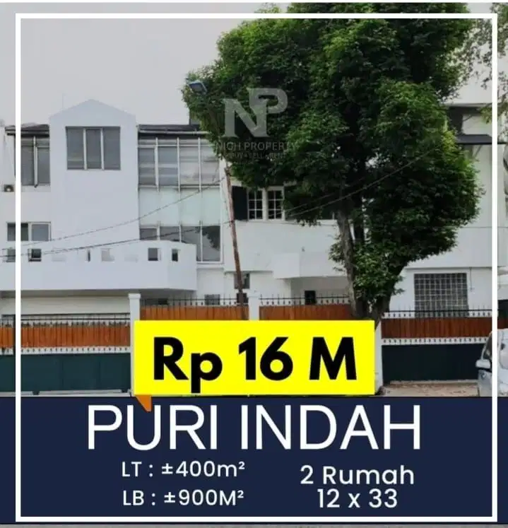 Dijual Rumah Gandeng dalam komplek di PURI INDAH Jakarta Barat