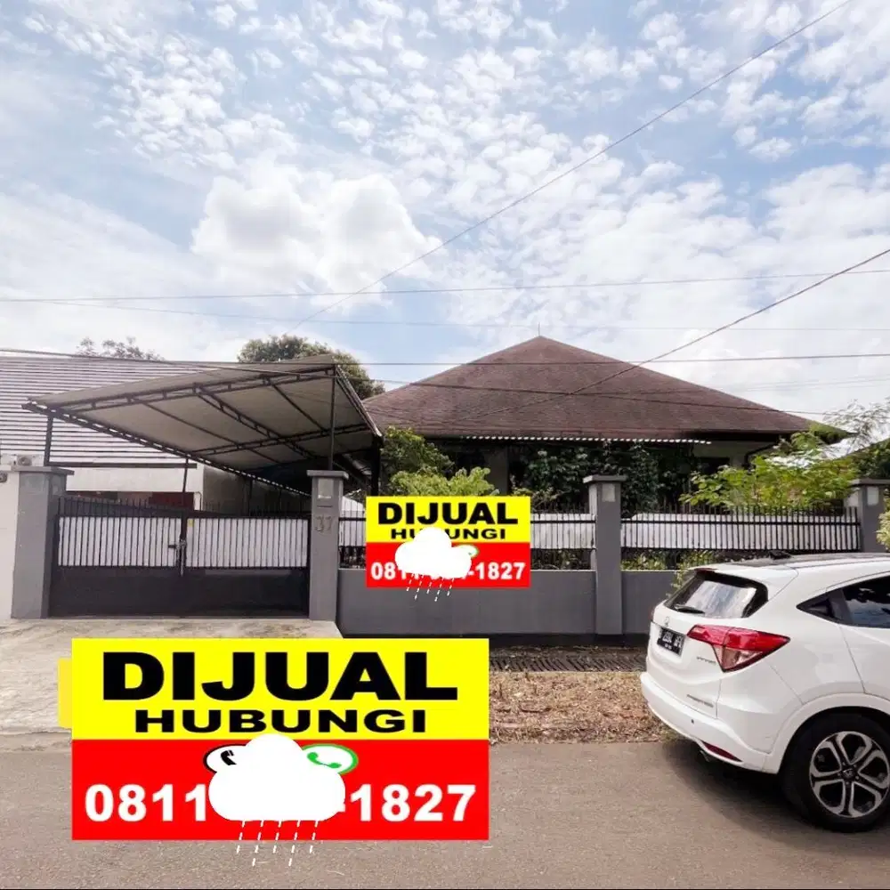 Jual Rumah strategis Besar dan Luas tengah kota di Taman Kencana Bogor