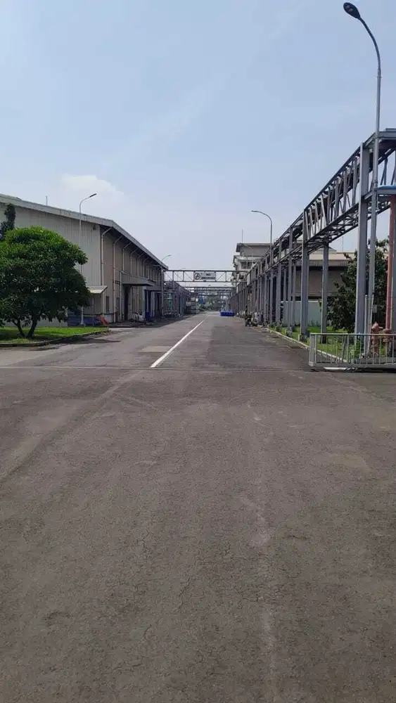 Dijual Tanah dan Bangunan Pabrik Luas di Kawasan Jababeka, Cikarang