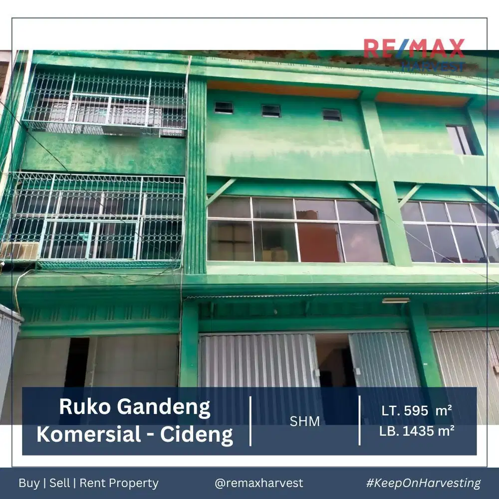 Disewakan Murah Ruko Gandeng 5 di Cideng