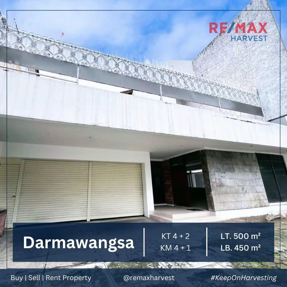 DIJUAL RUMAH BESAR DAN LUAS LOKASI STRATEGIS DI DARMAWANGSA, CIPETE