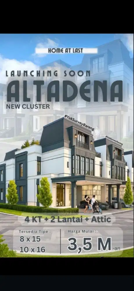 Dijual Rumah Baru Bagus di Cluster Gading Serpong Tangerang.
