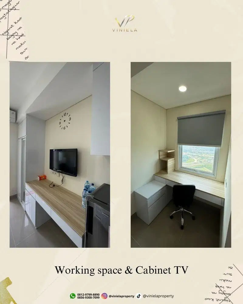 Vco - Disewakan Apartemen B-Residence BSD Tower Rose Studio Furnish