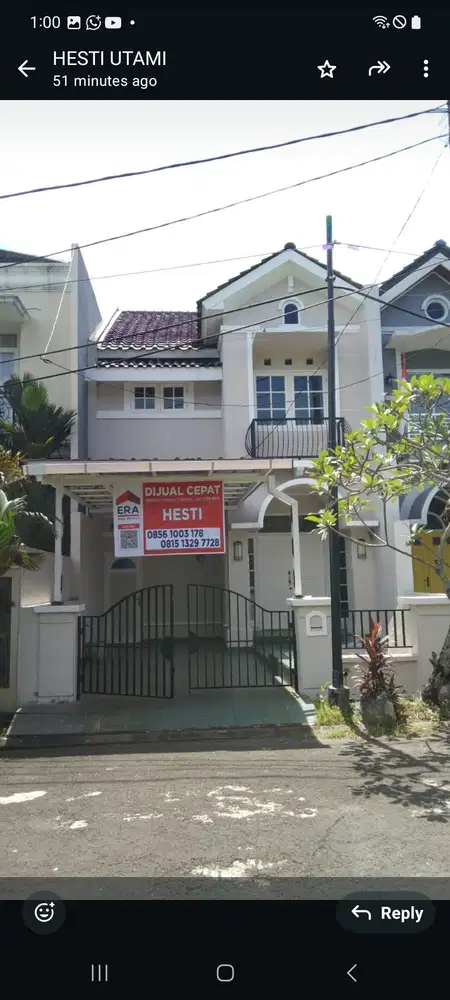 Dijual rumah bagus Villa Dago Pamulang , 2 lantai lt 120 m2, kt 2
