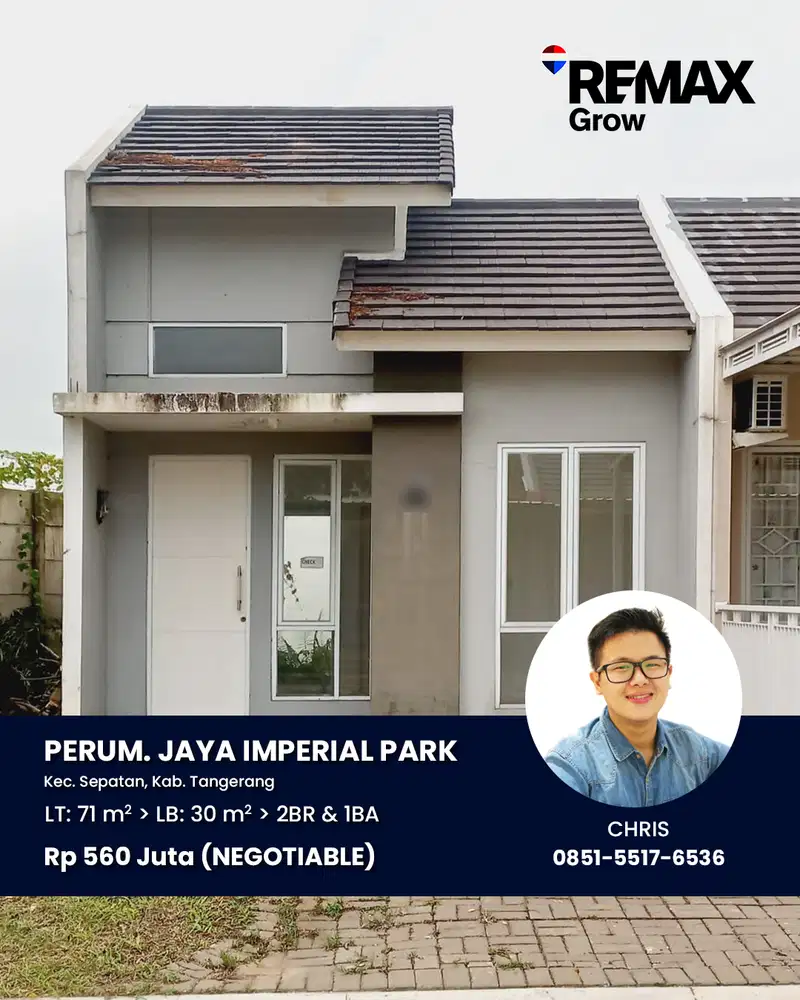DIJUAL RUMAH HOEK JAYA IMPERIAL PARK TAKE OVER CASH