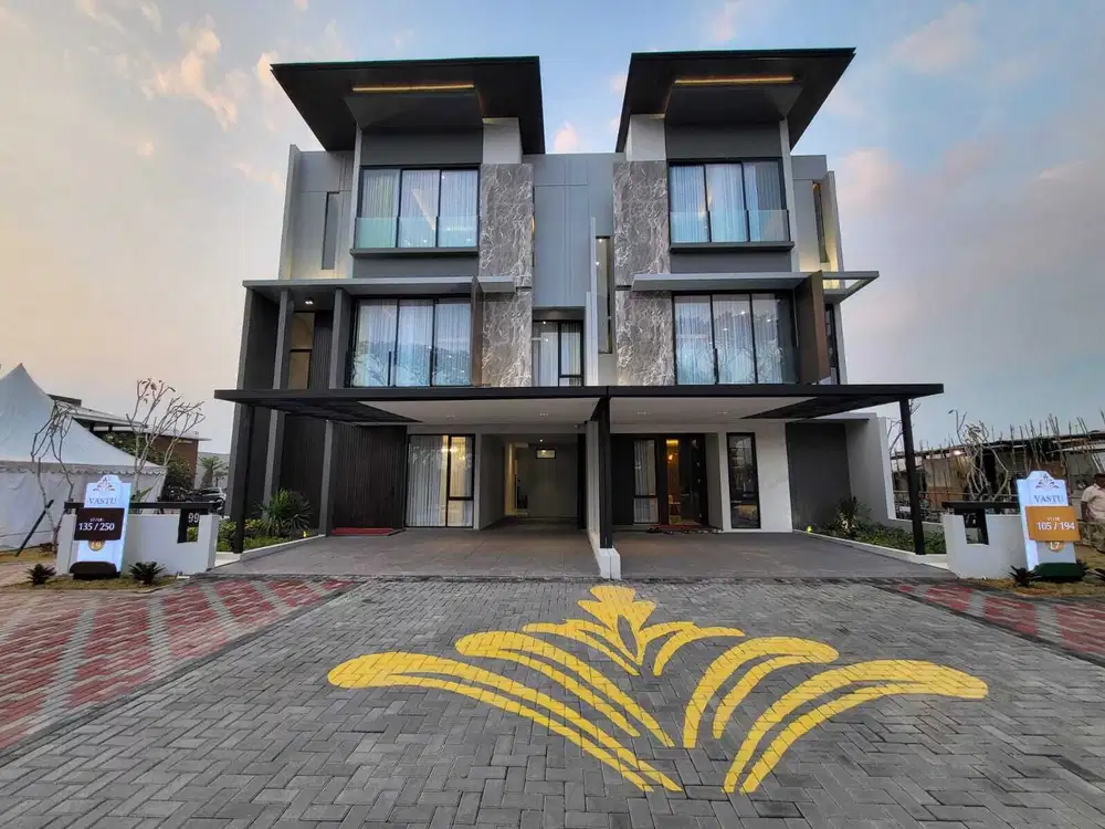 Jual Rumah Baru Cluster Vastu 4 kamar lebar 7 area depan JGC FREE PPN