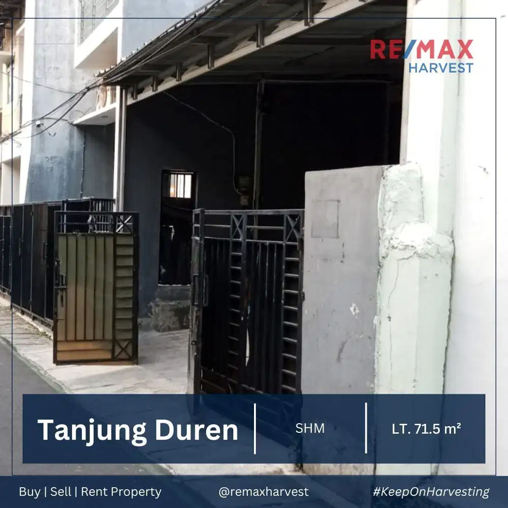 DIJUAL SANGAT MURAH TANAH LOKASI STRATEGIS TANJUNG DUREN JAKARTA BARAT