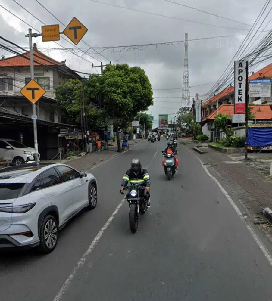 Buc tanah premium 290m2 lbr 17mtr raya utama canggu dkt berawa jl10mtr