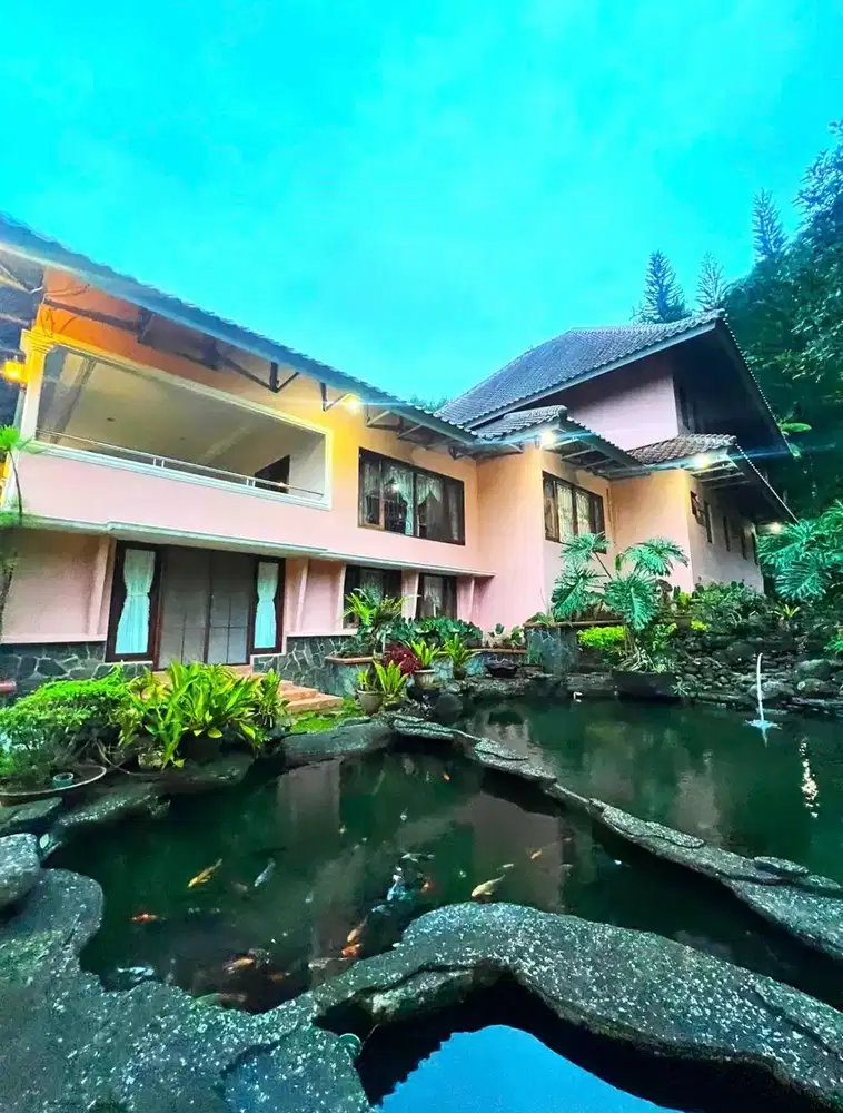 Disewa Villa Luas di Cisarua Bogor 5 Kamar Tidur Fasilitas Lengkap