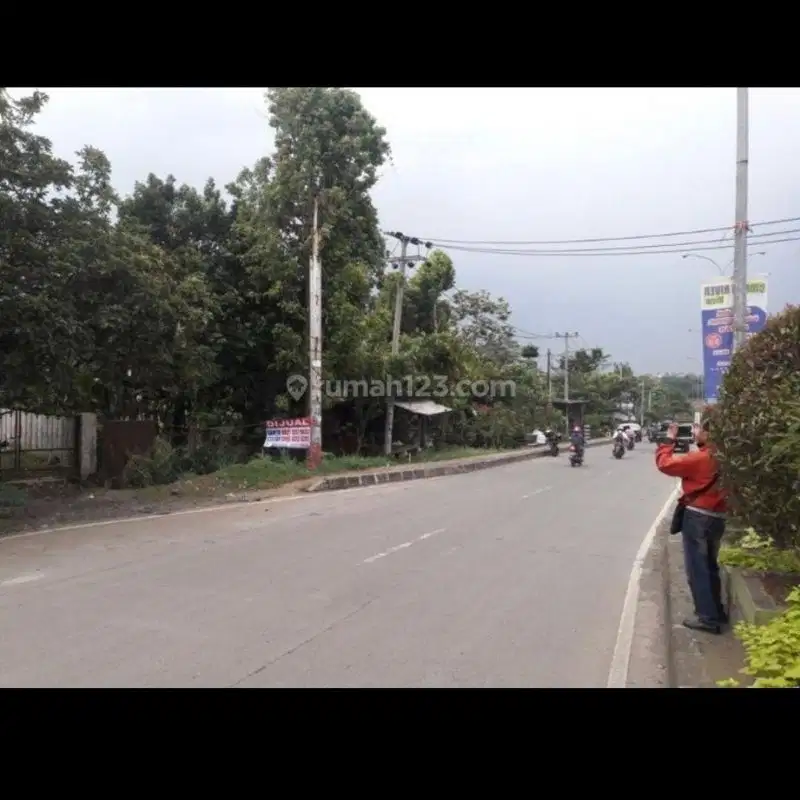 tanah murah pinggir jalan raya sebrang terminal bubulak