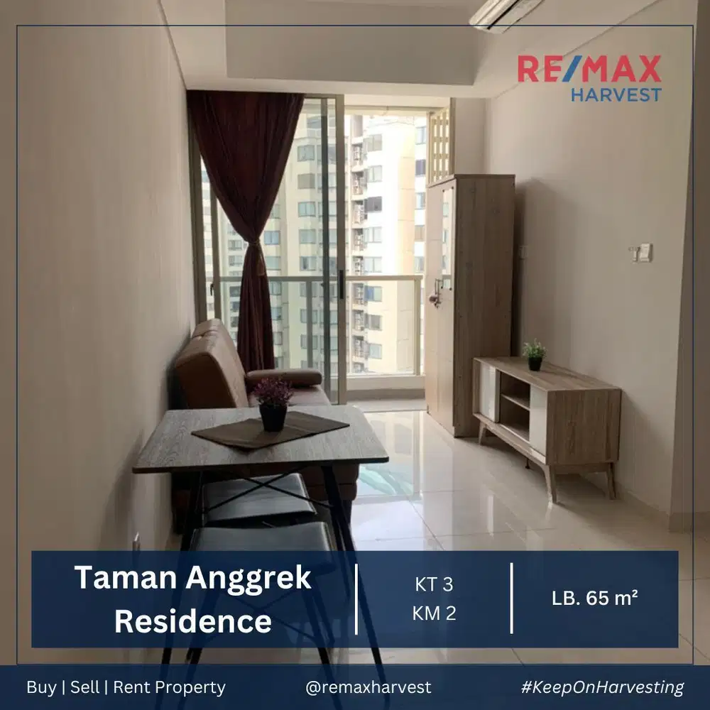 DIJUAL MURAH TAMAN ANGGREK RESIDENCE TOWER FRAGRANT TYPE SUITE 3BR