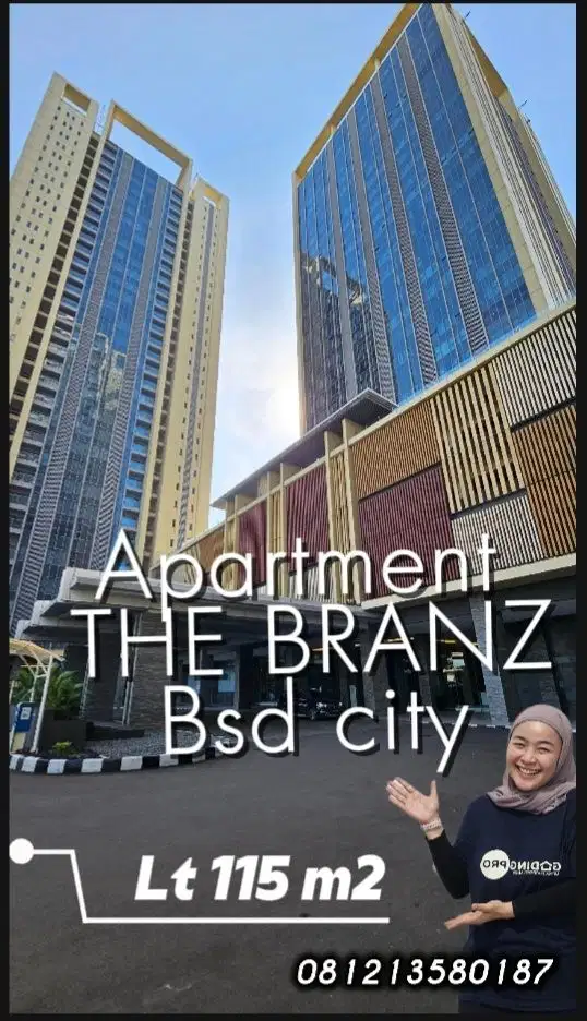 Dijual murah apartment BRANZ BSD Posisi hoek