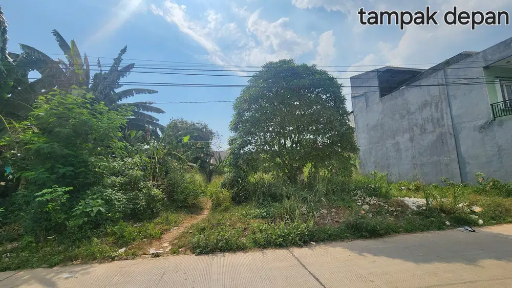 Dijual kavling luas depan Pamles Park Pamulang Tangerang Selatan