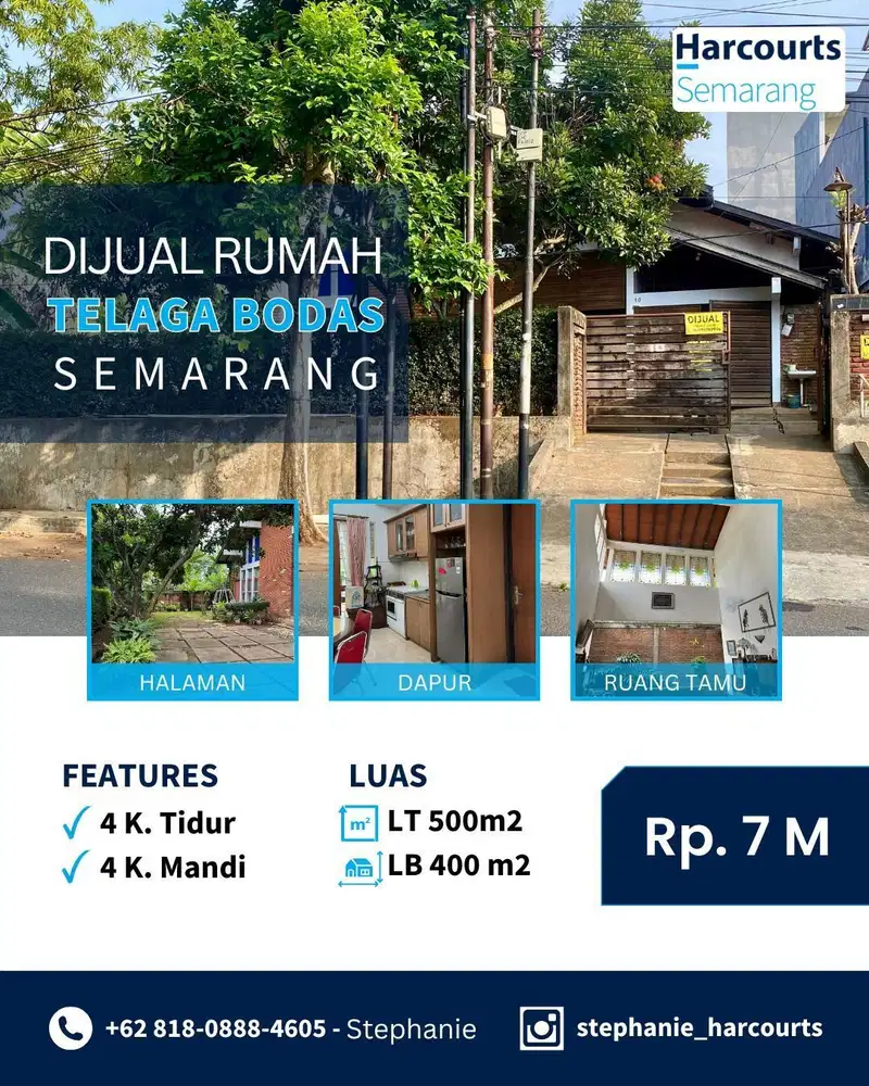 Jual Rumah Bagus Murah Telaga Bodas, Semarang Bisa Nego