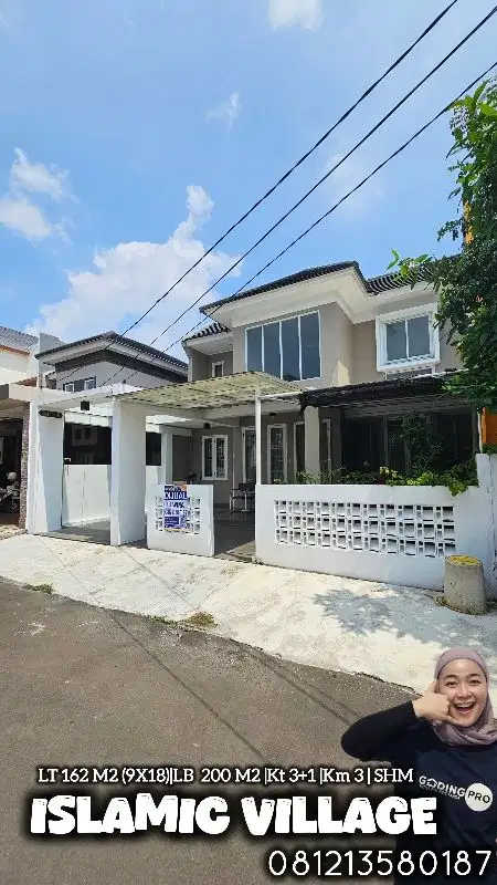 Dijual rumah siap huni di islamic village karawaci tangerang
