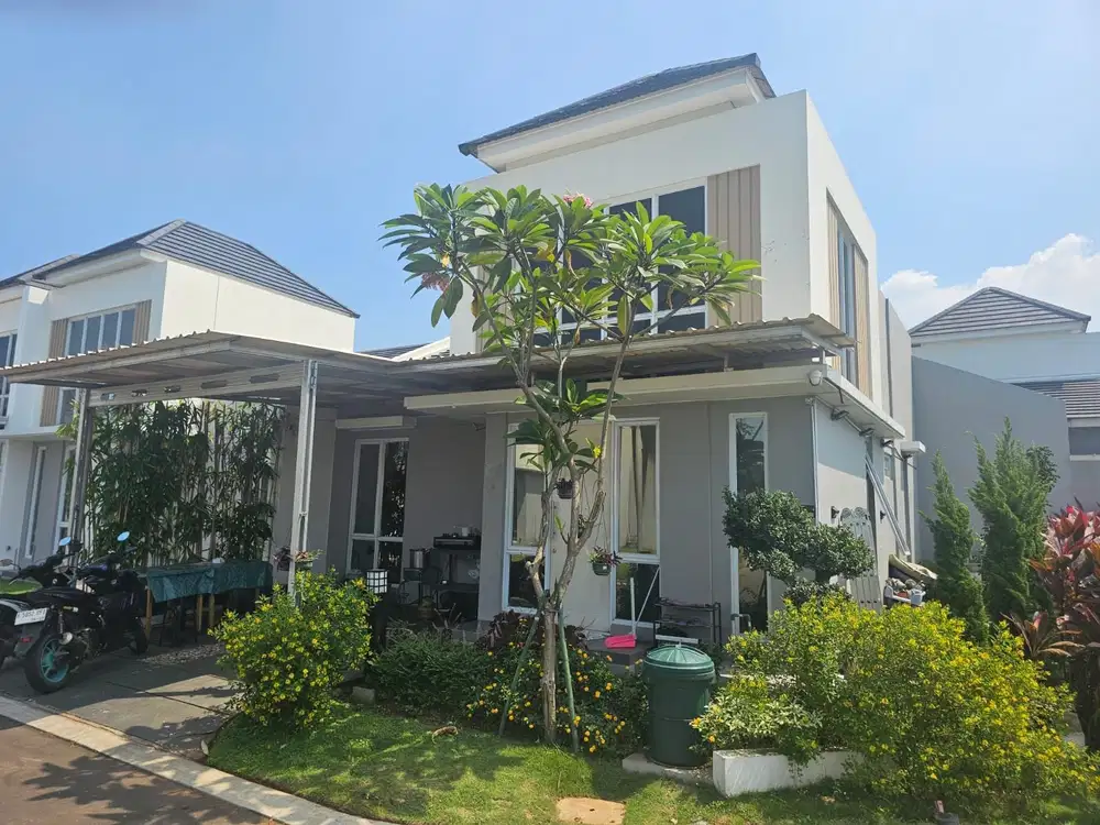Dijual rumah 1,5 lantai (mezzanine) hook di Paramount Petals Curug