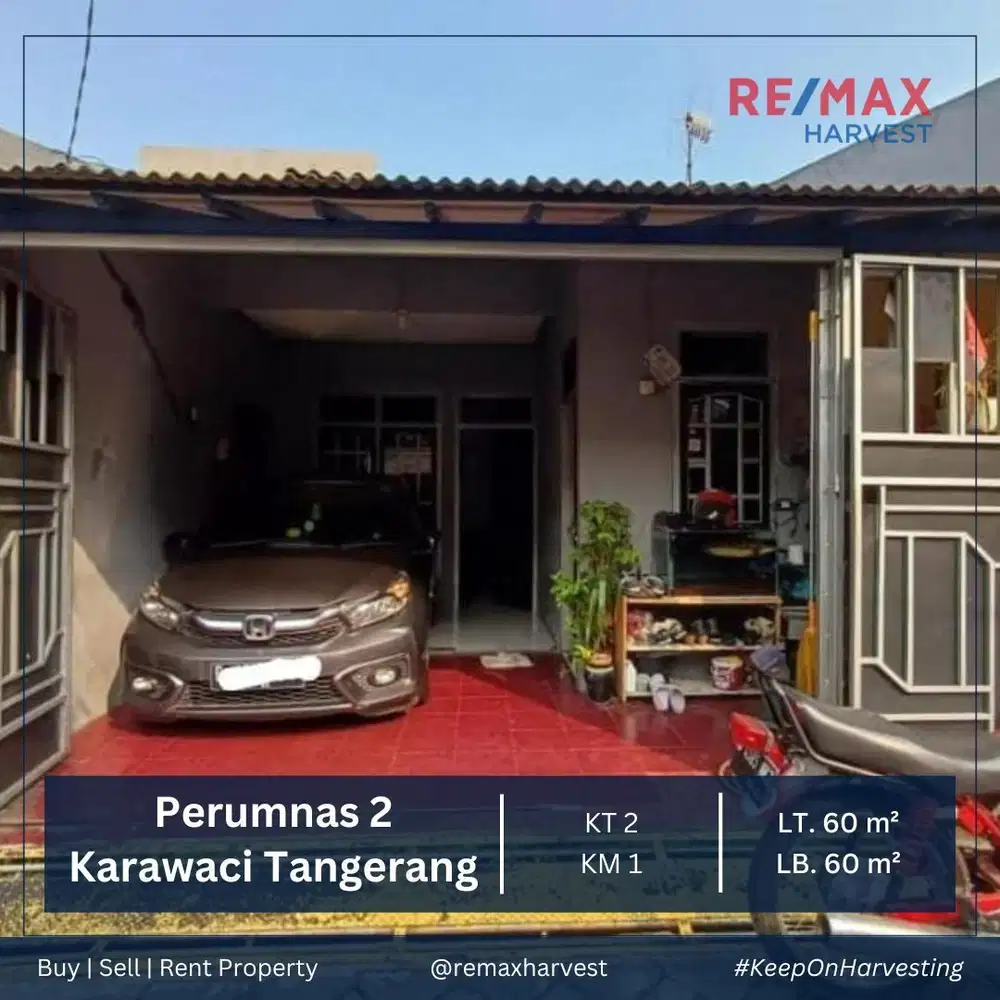 DIJUAL MURAH RUMAH TINGGAL SIAP HUNI PERUMNAS 2 KARAWACI TANGERANG