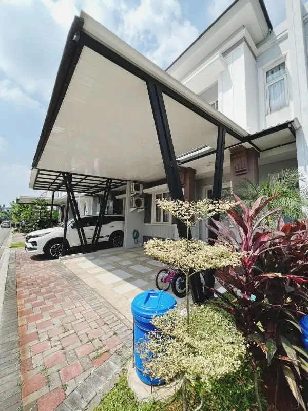 Rumah modern minimalis di cluster Visana The Savia BSD