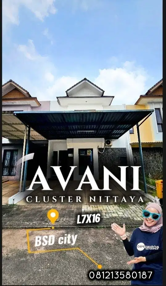 Dijual rumah siap huni di cluster nittaya bsd