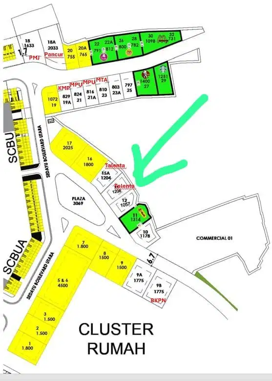Kavling komersial strategis di Sedayu City - Kelapa Gading