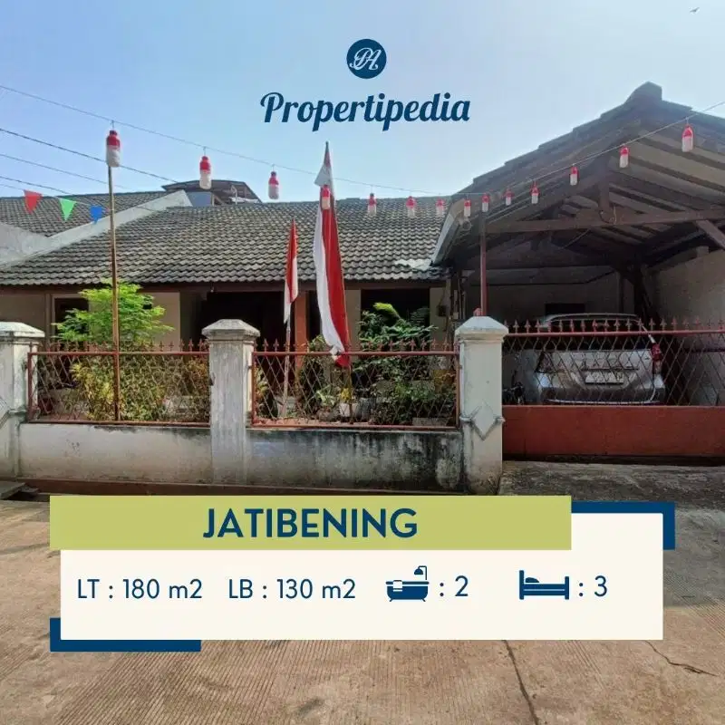 Dijual Cepat Rumah Murah 2 Kavling di Jatibening AL