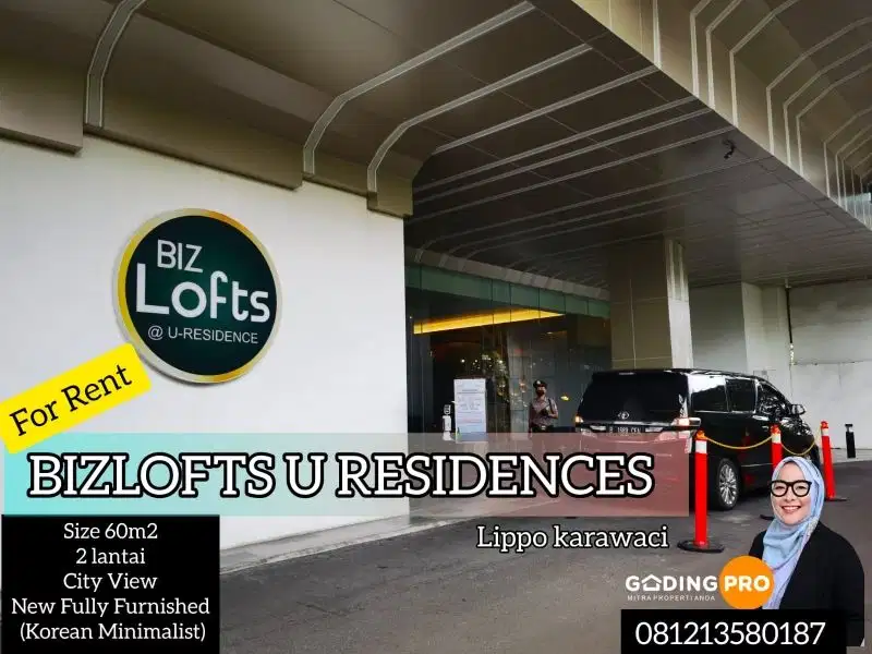 DISEWAKAN APARTMENT U-RESIDENCE TOWER BIZLOFT LIPPO KARAWACI