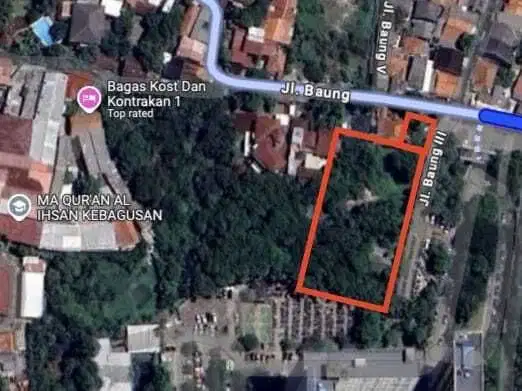 Dijual Tanah Luas 2500 M Jl. Kebagusan Jakarta Selatan