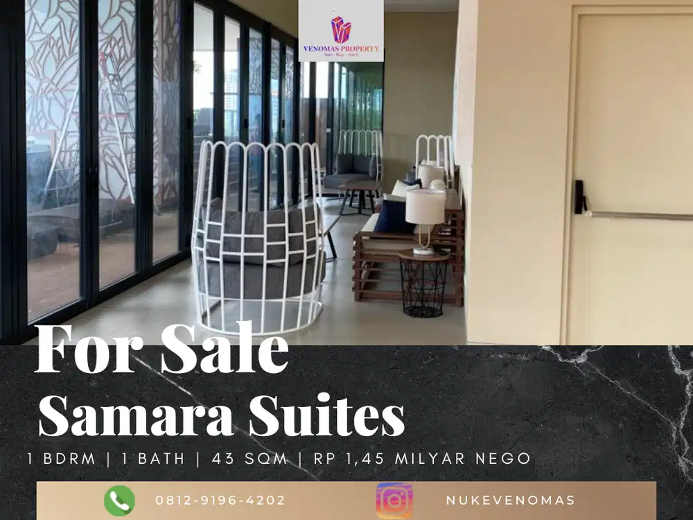 Dijual Apartement Samara Suites 1 Bedroom
