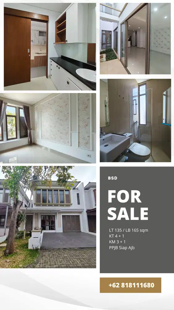 Dijual Rumah Rapih Siap Huni Luxmore BSD