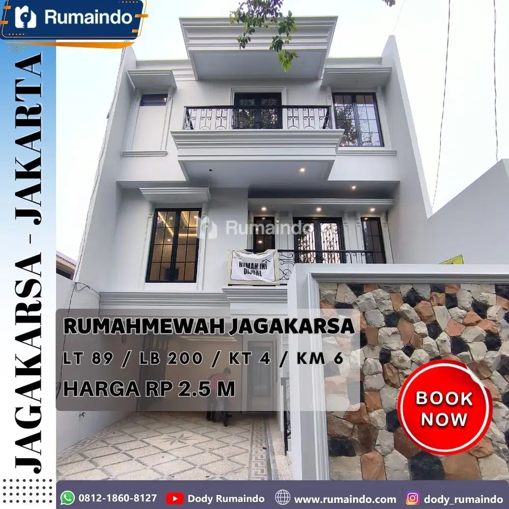 Dijual Rumah Baru Non Cluster di Jagakarsa Jakarta Selatan