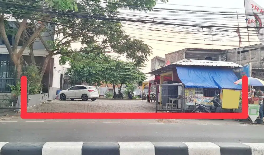 Dijual Tanah Strategis Pinggir Jalan Raya Pondok Pinang utk komersial