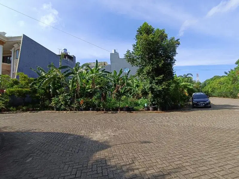 kavling hoek villa permata gading jalan lebar