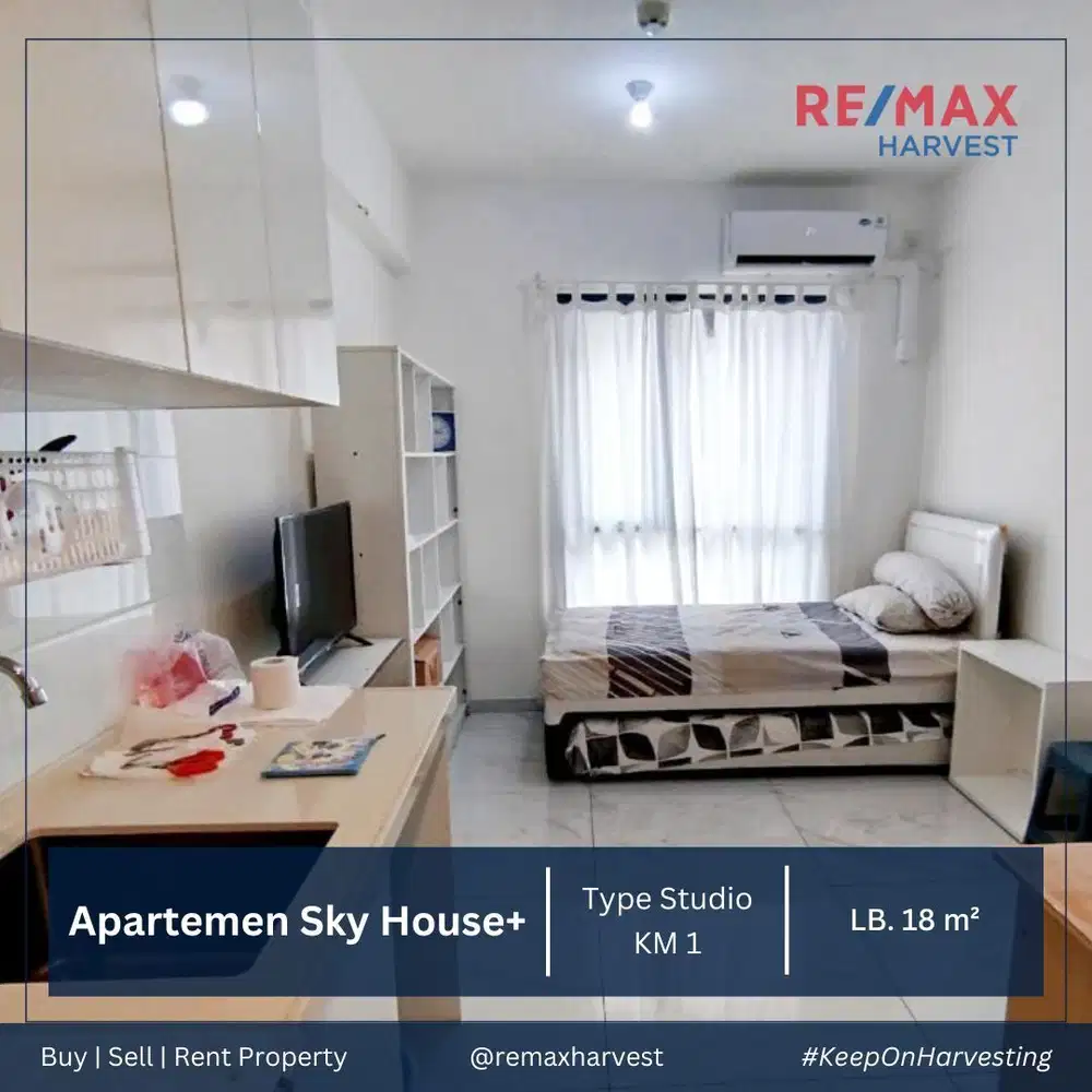 DIJUAL MURAH APARTEMEN SKY HOUSE+ TYPE STUDIO ALAM SUTERA TANGERANG