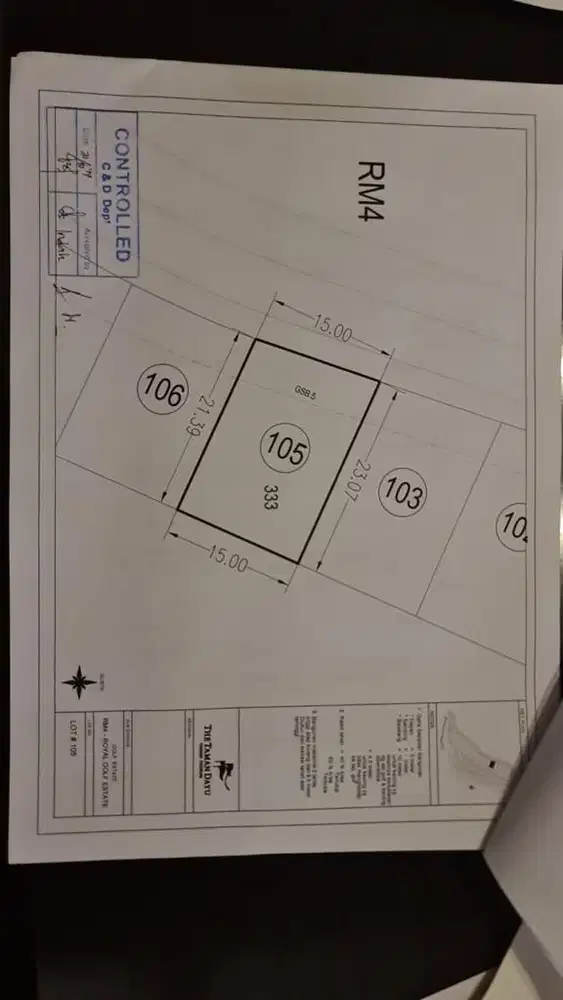 KAVLING GOLF RESORT TAMAN DAYU HARGA TURUN DRASTIS ,DIJUAL RUGI