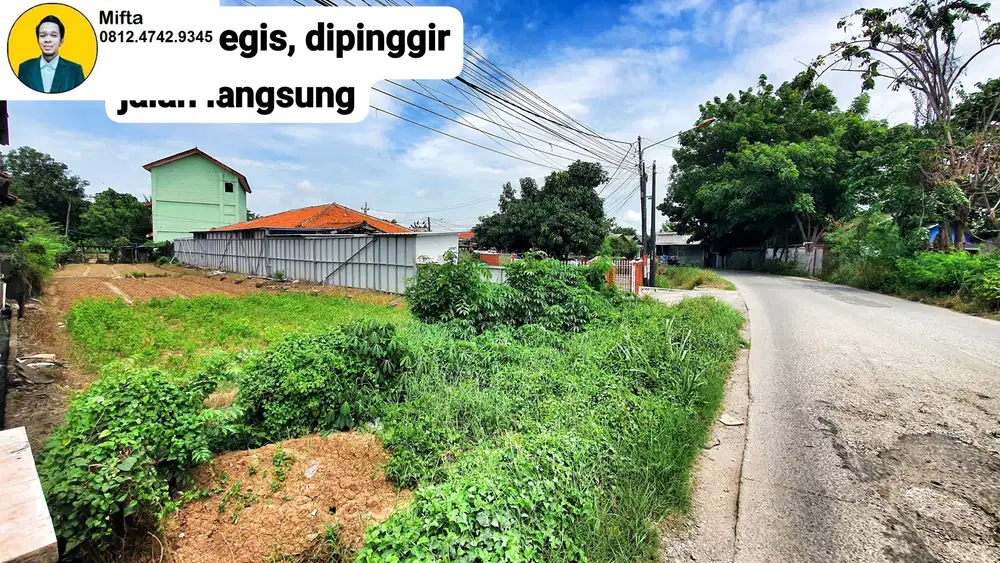 168. MURAH Dijual Kavling Tanah Pasar Babelan Bekasi bisa untk bisnis