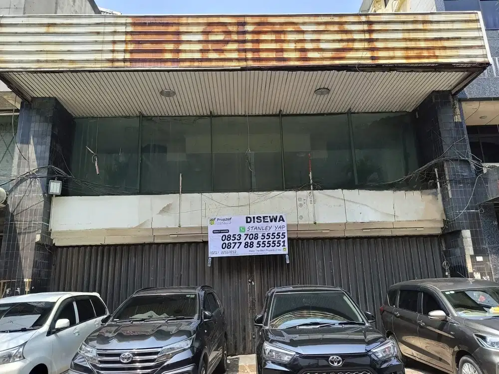 Disewakan Ruko Gandeng di Pasar Baru, Jakarta Pusat