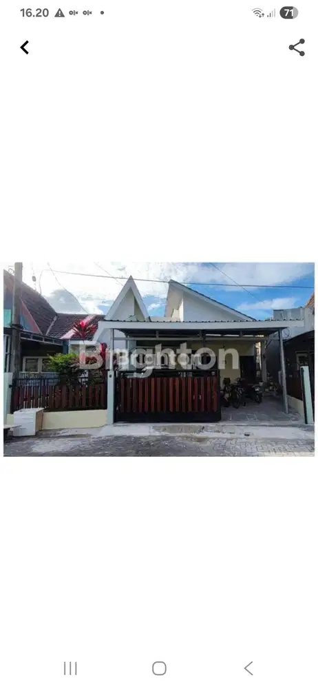 DIJUAL RUMAH FULLFURNISH DALAM PERUMAHAN WIKA