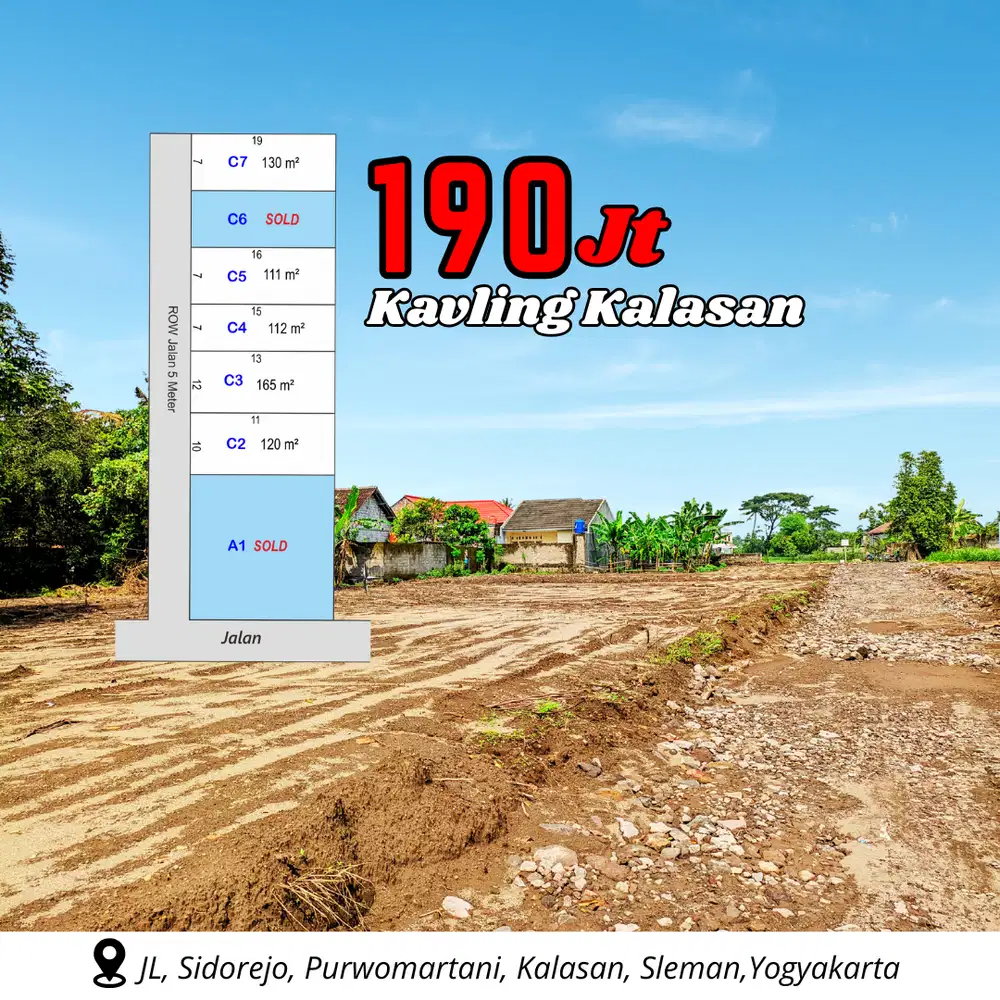 Murah Di Sleman Tanah 100 Jt-an di Kalasan Jogja