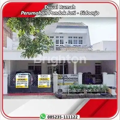 Rumah pondokjati 2 lantai siap huni lokasi strategis di pusat sidoarjo