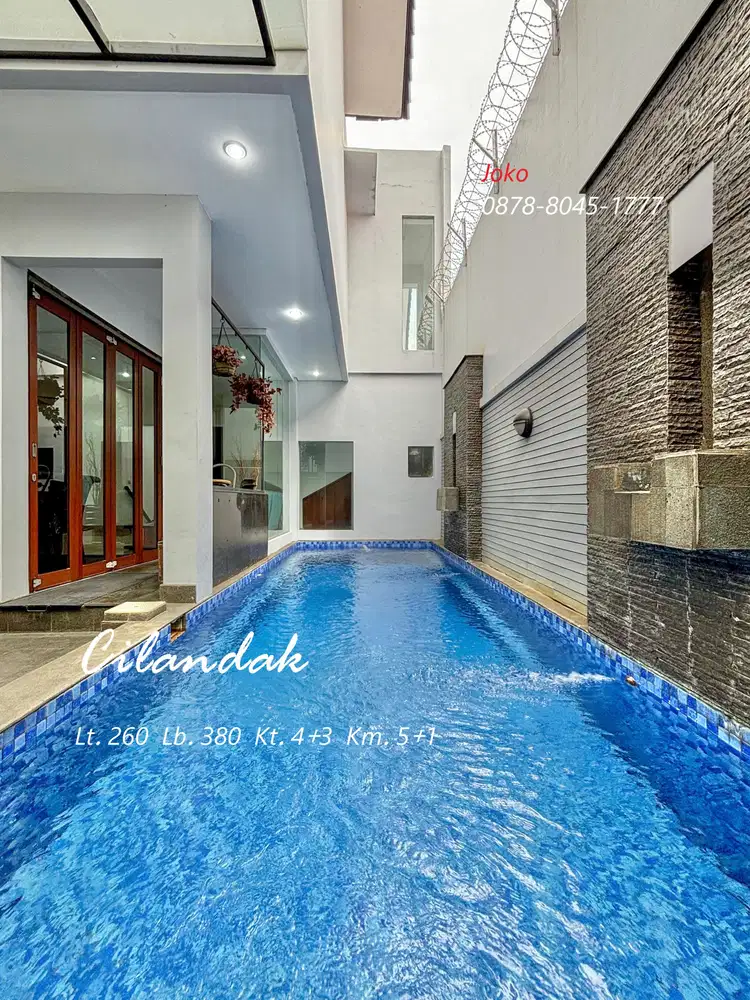 Rumah Mewah Design Tropis Modern Ada Pool, Dekat Citos, Cilandak