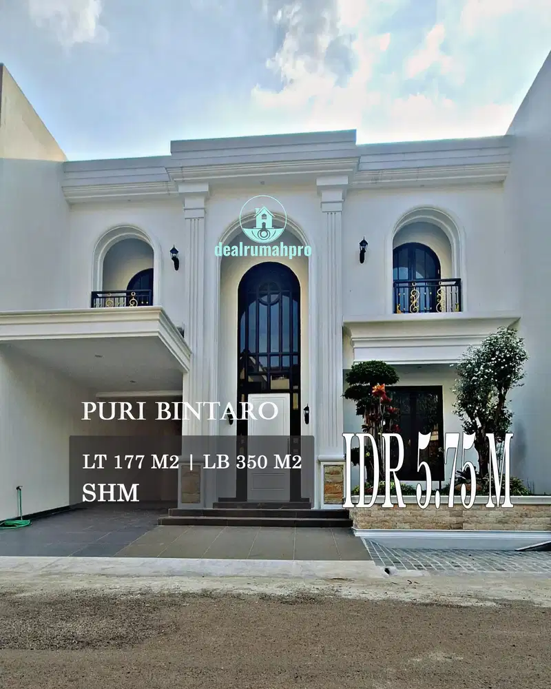 Rumah baru puri Bintaro Jaya sektor 9 bebas banjir