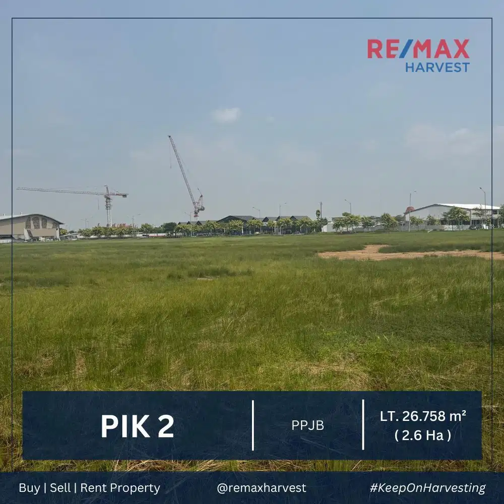 KAVLING/TANAH KOMERSIL PIK 2 DI HOEK DEKAT PATUNG NAGA KEMAKMURAN